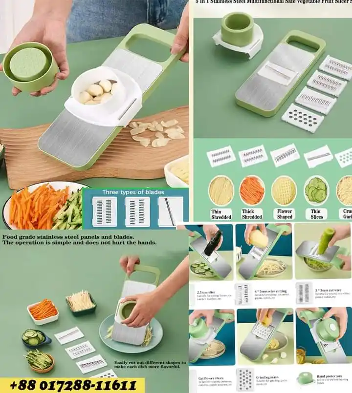 5 in 1 vegetable cutter slicer